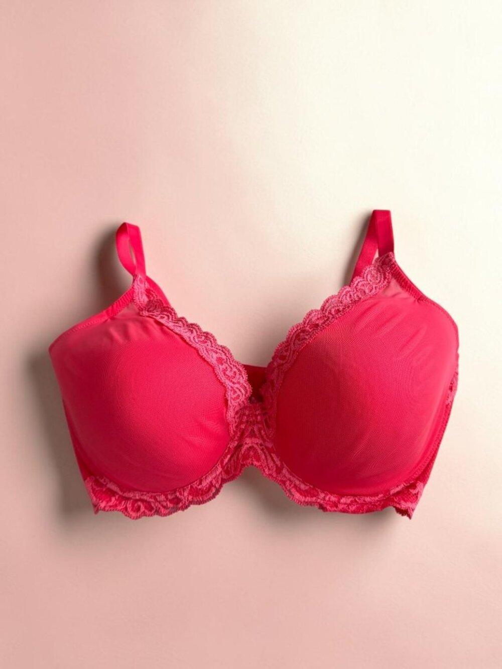NATORI Red Lace Trimmed Bra Size 36G NEW NWT